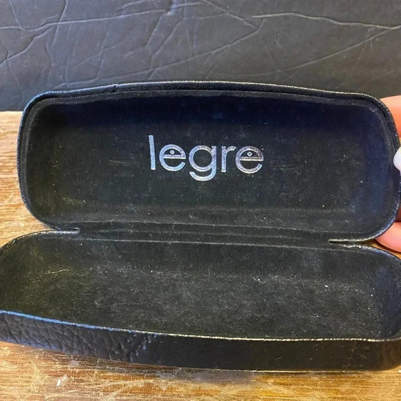 Legre Glasses Hard Case Velvet interior Leather Exterior - Picture 2 of 5